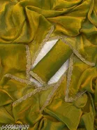 Twil net Saree for Women, Gold 
