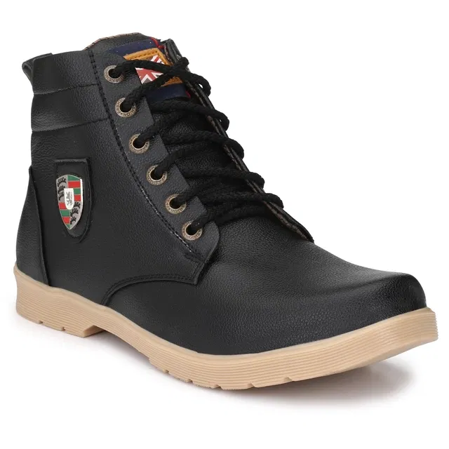 Boots for Men (Black, 7)