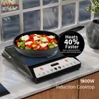 Lifelong 1800 Watt Induction Stove With Surge Protection, Electric Induction, 7 Preset Indian Menu Options, Auto Shut Off&Temperature Control with Voltage Protection, 1 Year Manufacturer's Warranty