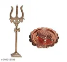 Turtle with Plate & Trishul Showpieces 