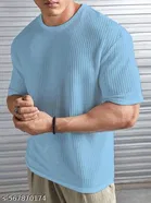 Cotton Blend T-shirt for Men, Blue 