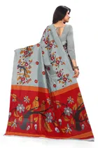 Art Silk Kalamkari Saree for Women 