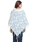 Woolen Self-Design Ponchos for Women 