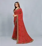 Georgette Printed Saree for Women 