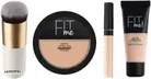 Pack of 4 Fit Me Foundation, Blush Brush, Concealer & Fit Me Compact Combo