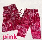 Rayon Slub Printed Clothing Set for Girls, Maroon, Pack of 1 