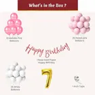 7th Happy Birthday Balloon Decoration Kit, Multicolor, Pack Of 63