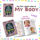 Super Cute Toddlers Activity Bag + Coloring Bag + My First Library Book of Body Parts 