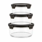 Round 3 Pcs Food Storage Container 