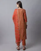 Cotton Embellished Kurta Set for Women 