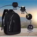 Polyester Backpack for Men & Women, Black