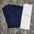 Khadi Cotton Solid Kurta with Pyjama for Men 