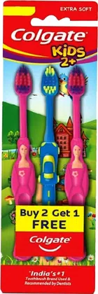 Colgate Kids (2+years) Extra Soft Toothbrush - 3 Pcs (Buy 2 Get 1)