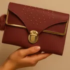 PU Solid Clutch for Women