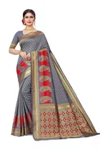 Jacquard Embellished Saree for Women 
