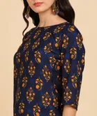 Crepe Block Print Women's Kurta with Pant Set 
