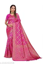 Banarasi Silk Zari Woven Saree for Women 