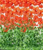 Akaar Decor Artificial Maple Plant Hanging Leaves Creeper Plants for Home Decor pack of 6, 3Green & 3 Orange