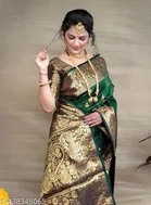 Banarasi Silk Zari Woven Saree for Women 