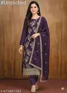 Georgette Punjabi/All Over Suits Semi-Stitched Suits 