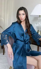 Satin Solid Babydoll for Women 