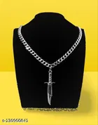 Talvar Locket Chain Rodium Chain for Men 