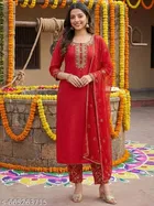 Solid Acrylic Kurta Set for Women 