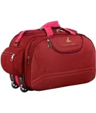 Polyester Solid Duffel Bag (Red, 60 L)