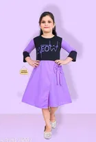 Cotton Blend Frock for Girls 