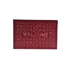 Felt Welcome Anti-Slip Door Mat [37x57 cm] Maroon
