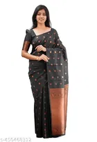Kanjivaram Banarasi Paithani Jacquard Silk Saree for Women 