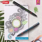 FLAIR Hotline Fineliner Metal Tip Pen | Tip Size 0.7 to 1 mm | Comfortable Grip | Fineliner Pens Set For Mandala, Sketching, Doodling, Journal and Outline 10 Shades.