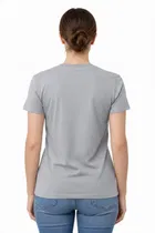 Cotton Blend Printed T-shirt for Men, Grey 