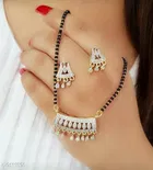 Alloy Mangalsutra with Earrings for Women 