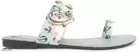 Floral Print Flats for Women, Grey 