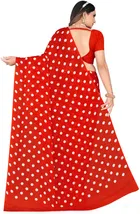 Georgette Printed Saree for Women 