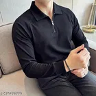 Cotton Blend T-shirt for Men, Black 
