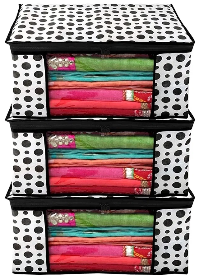 RAJ BAG Non-Woven Saree Cover Storage Bags (Pack of 3)