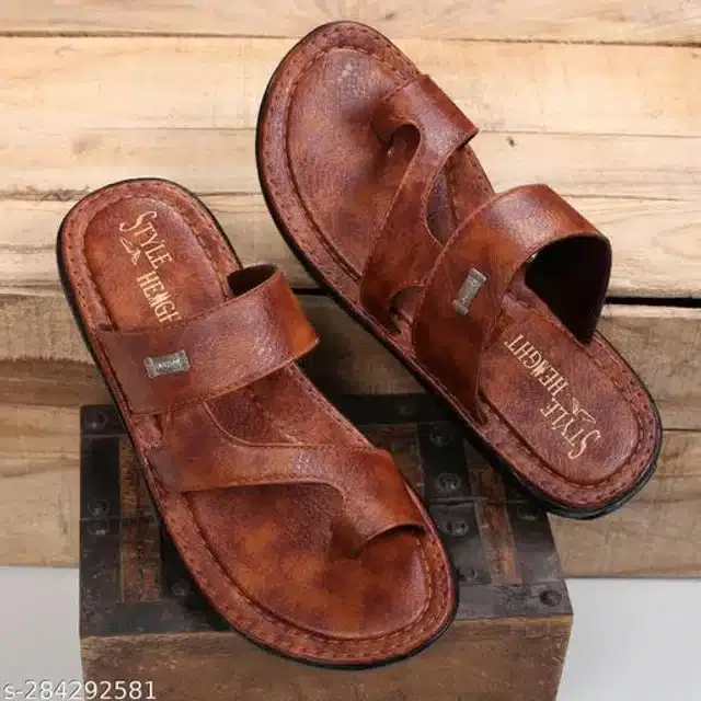 Slippers for Men (Tan, 9)
