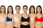 Hosiery Solid Non-Padded Bras for Women, Pack of 6 