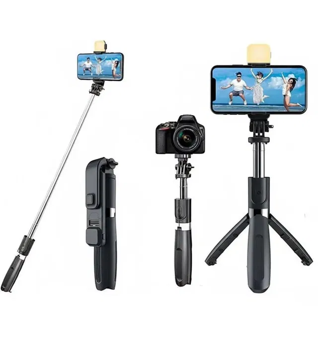 Immutable Bluetooth Selfie Stick (Black, Remote Included)