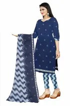 शारदा क्रिएशन क्रेप फ्लोरल प्रिंट सलवार सूट अस्टीचड 