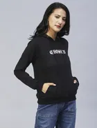 Women's Printed Hooded Sweatshirt 