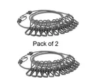 Plastic Clothe Hanging Rope (Silver, Pack of 2)