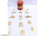 Brass 14 Pcs Tilak Stamp with Chandan 