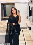 Georgette Embellished Saree for Women 