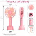 Immutable Preimum Quality Rechargeable Portable Mini Fan with 3 Speeds USB Rechargeable Fan Rechargeable Fan -Multicolor