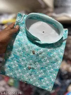 Ethnic Motif Embroidered Mandarin Neck Kurta for Men 
