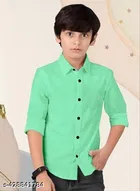 Solid Cotton Blend Kurta Set for Boys 