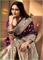 Kanjeevaram Zari Woven Saree for Women 